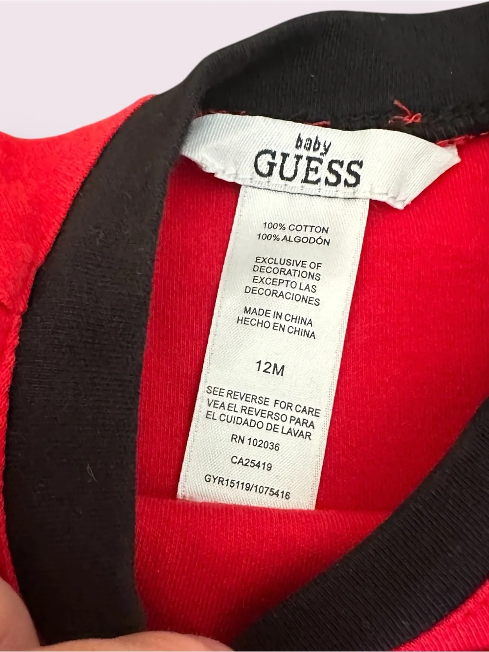 Guess comfortable red